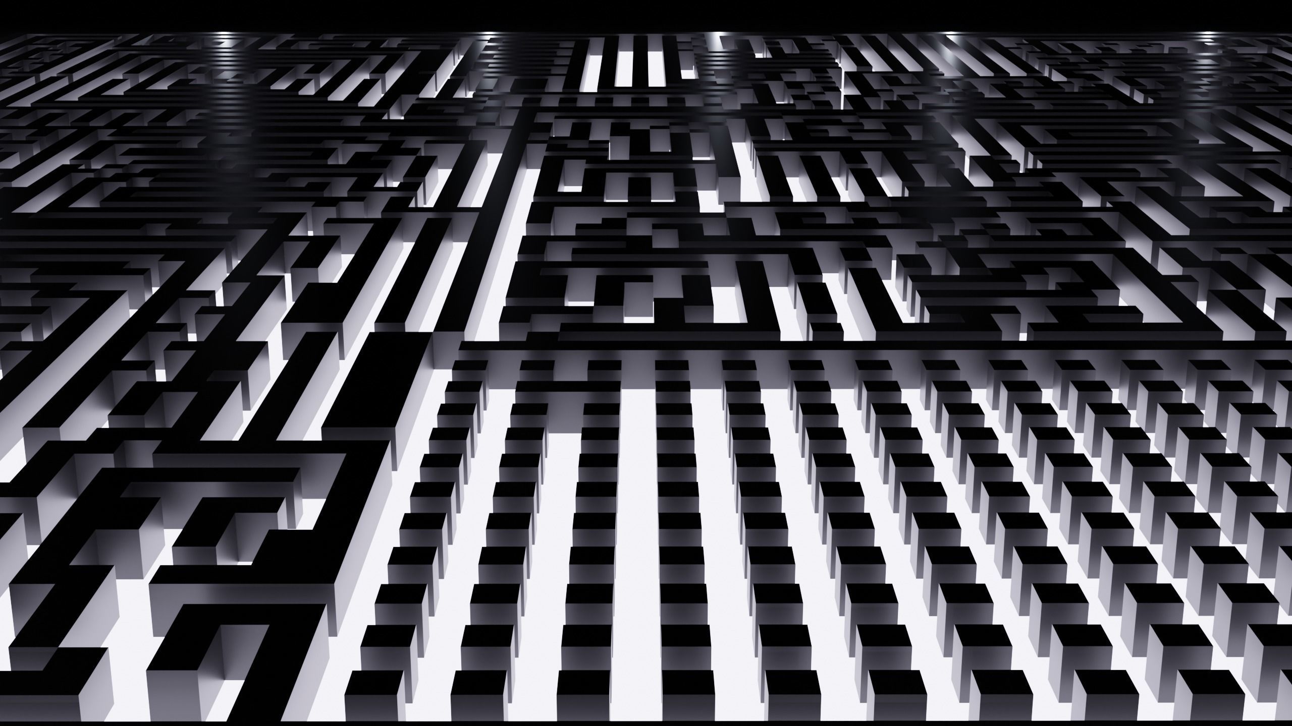 XL Gigantic Maze v3 Low-poly 3D model_5