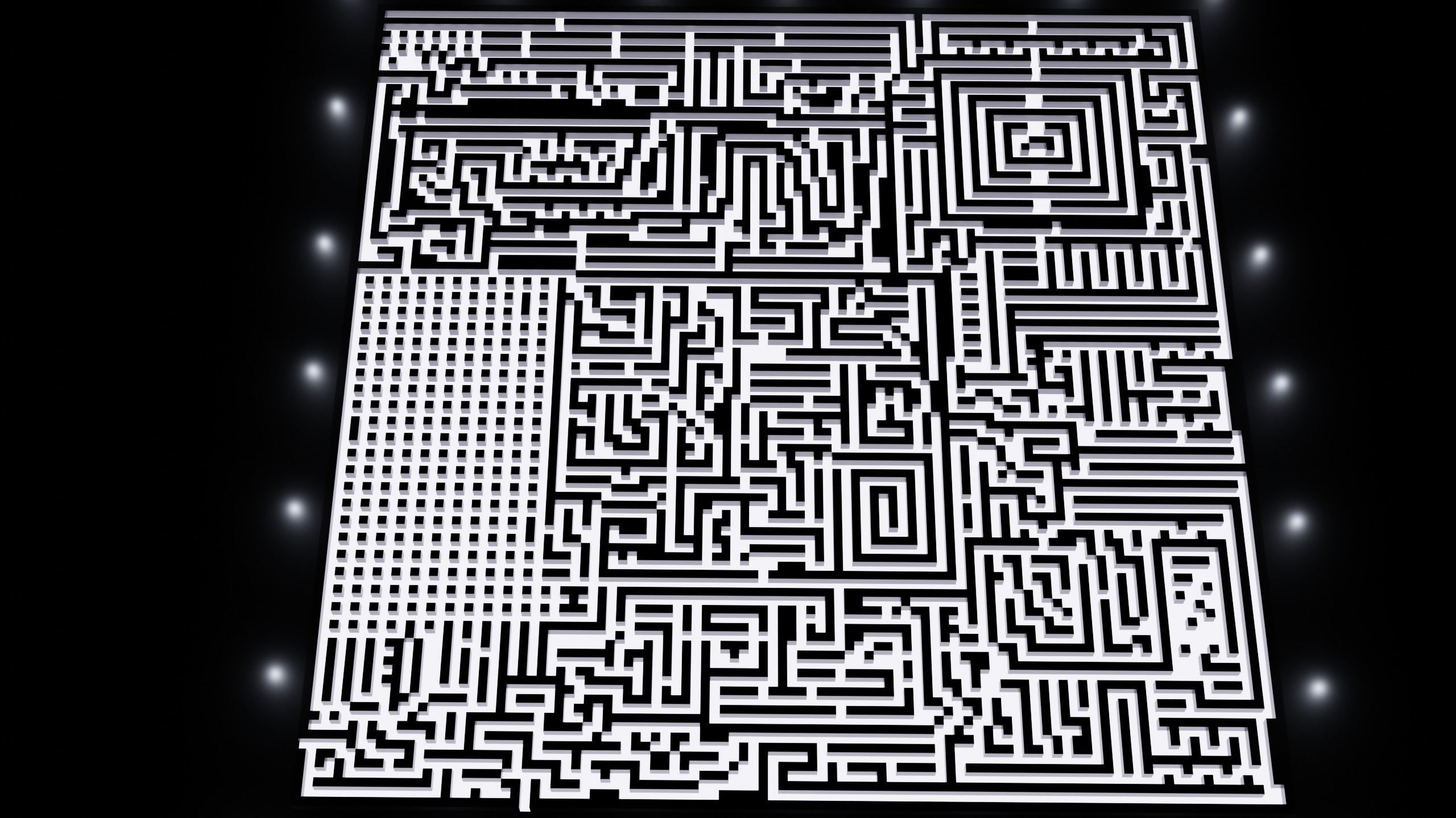 XL Gigantic Maze v3 Low-poly 3D model_2