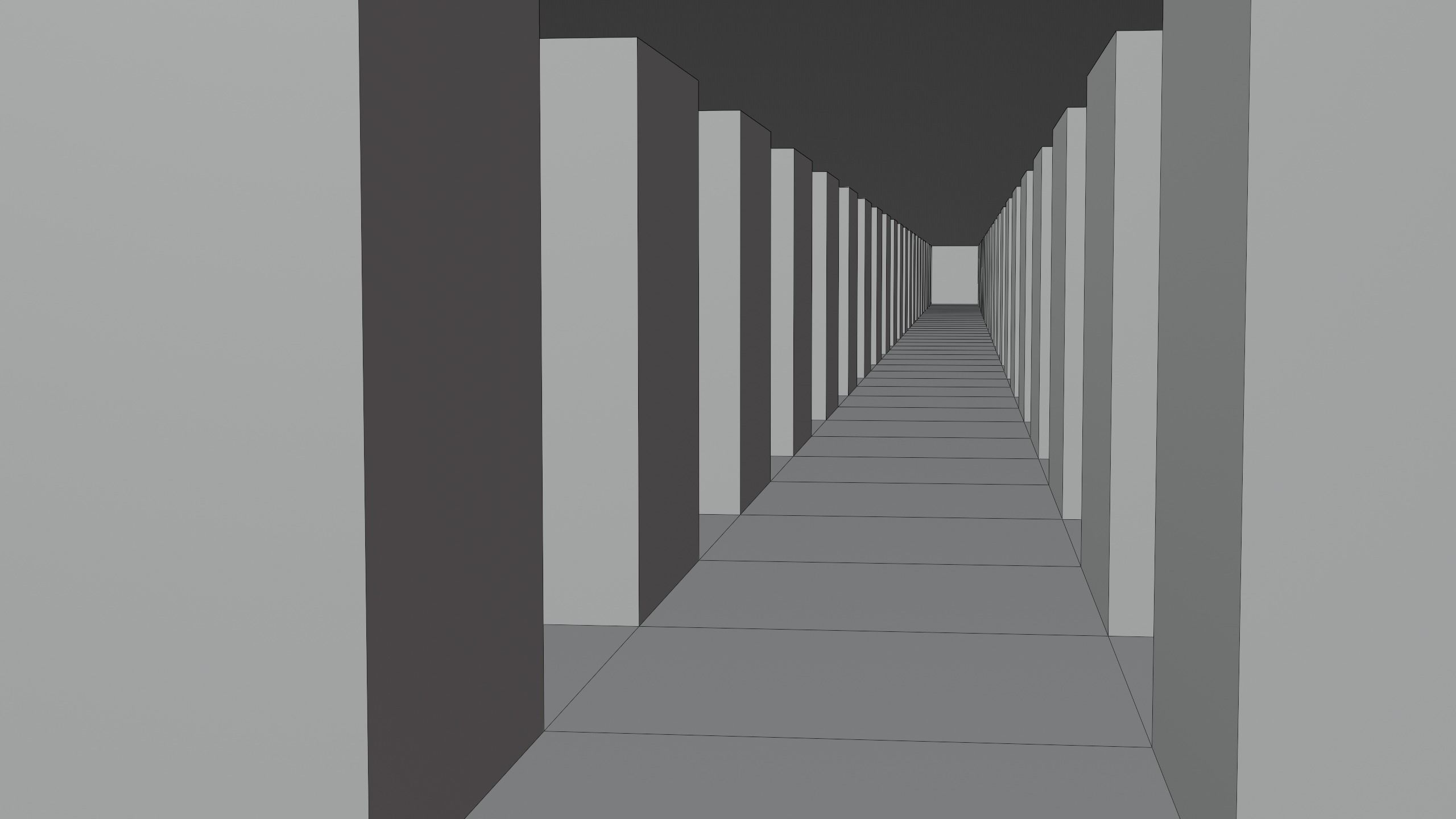 XL Gigantic Maze v3 Low-poly 3D model_10