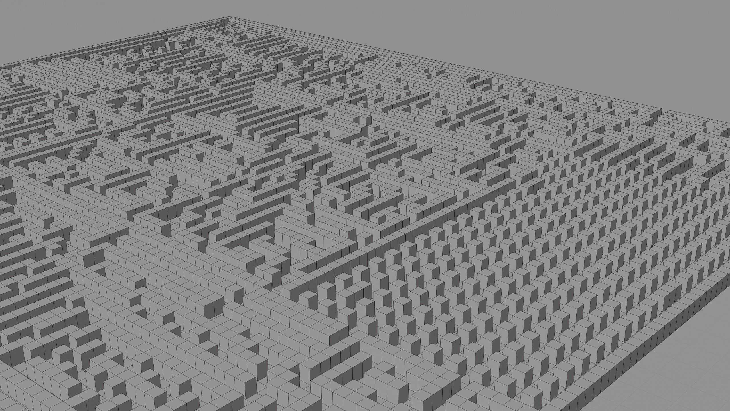 XL Gigantic Maze v3 Low-poly 3D model_9