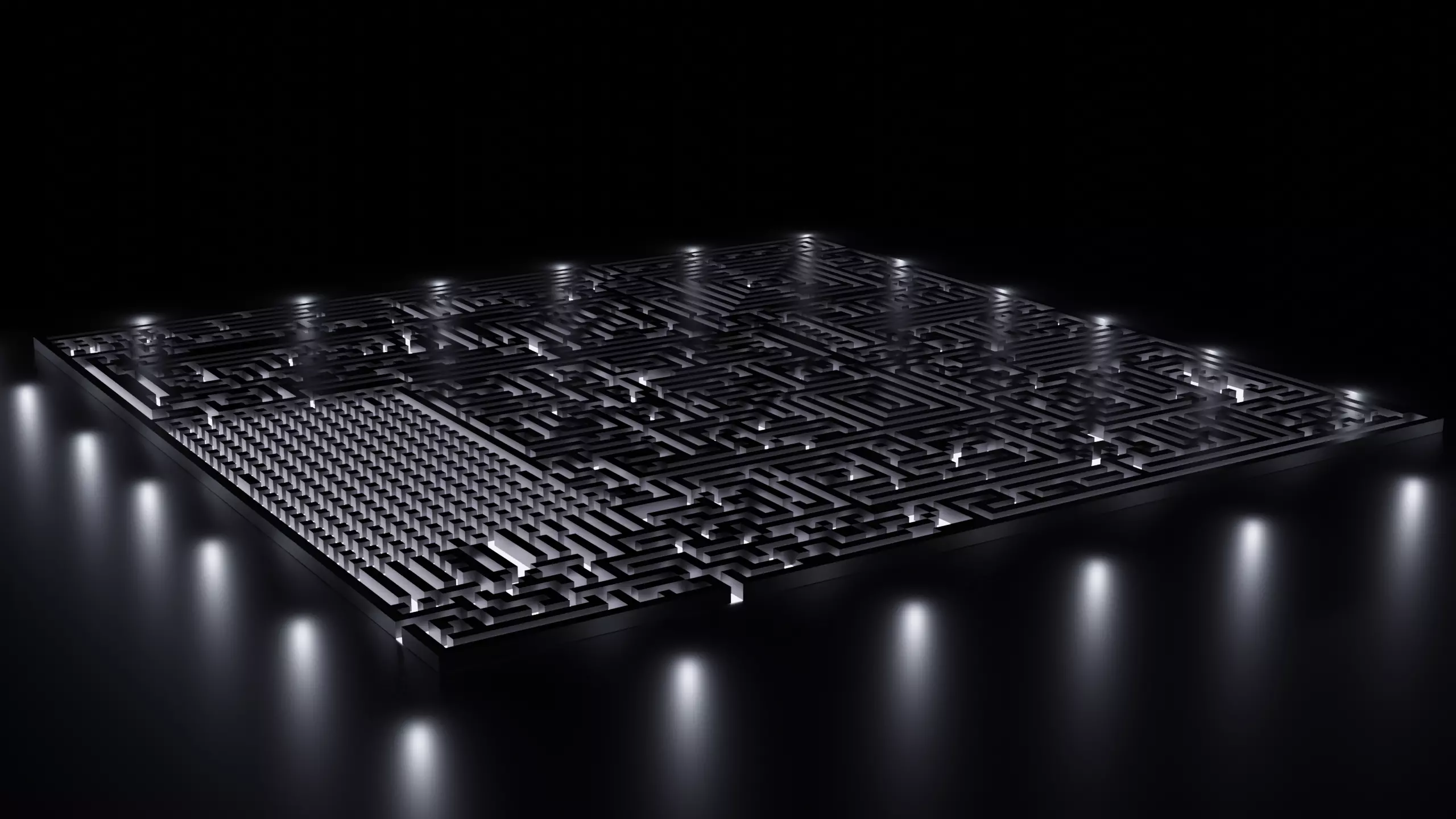 XL Gigantic Maze v3 Low-poly 3D model_0