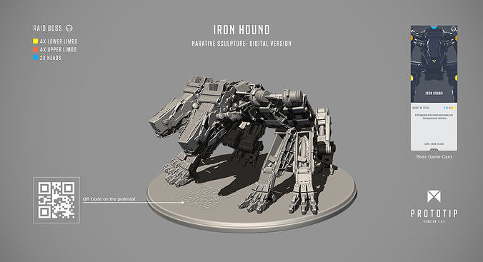 Ironhound Nightmare 3D print model