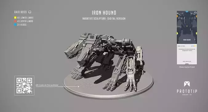 Ironhound Nightmare 3D print model