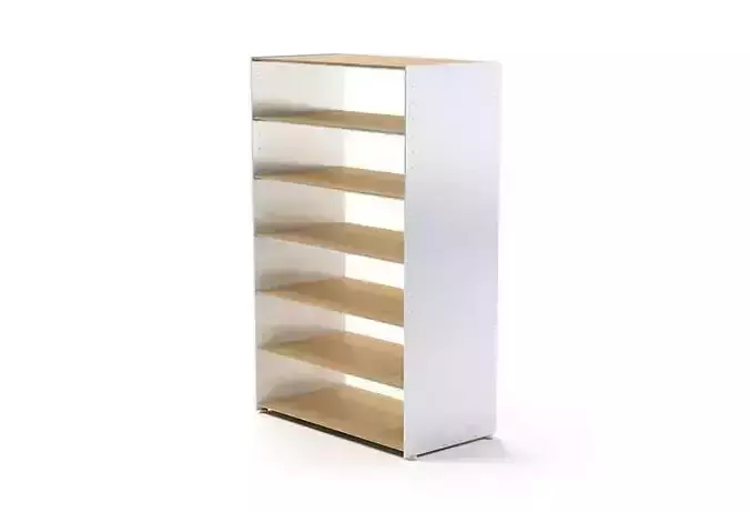 Minimalistic Aandres White Shelving Unit