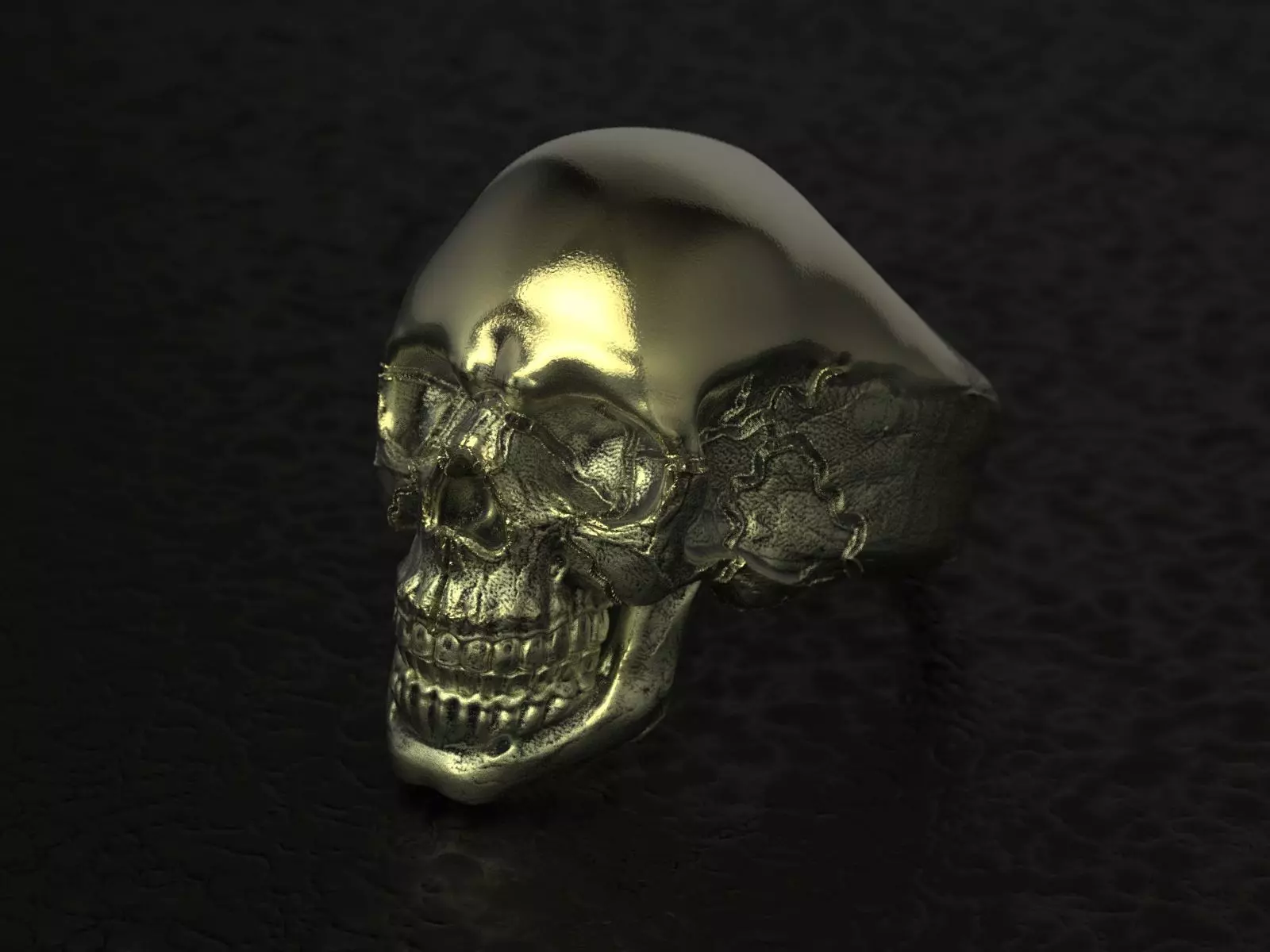 Skull Ring - Anillo Calavera 3D print model_0