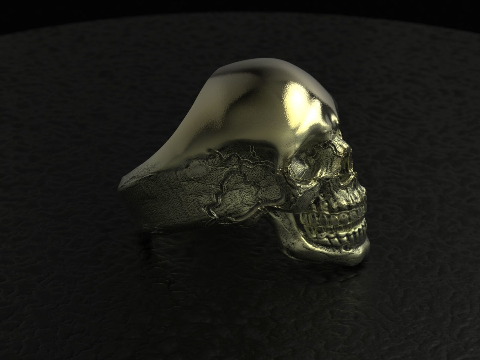 Skull Ring - Anillo Calavera 3D print model_7