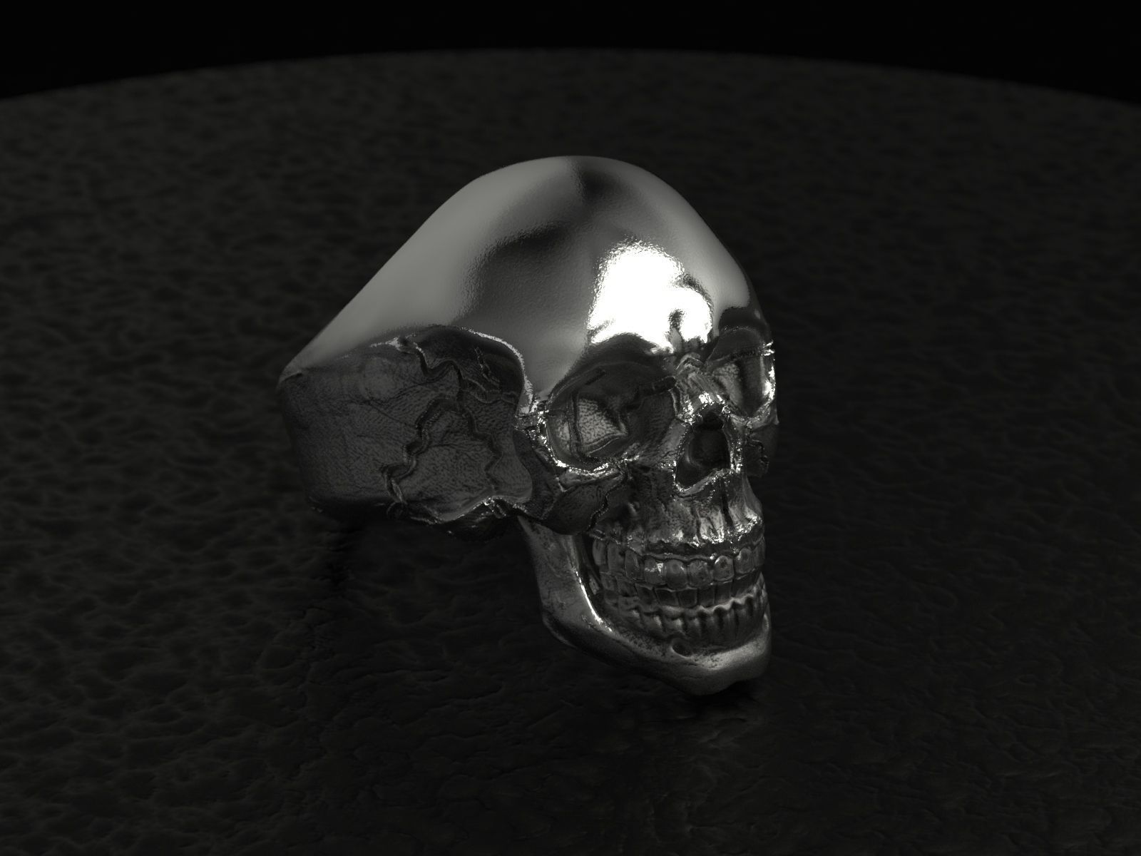 Skull Ring - Anillo Calavera 3D print model_8