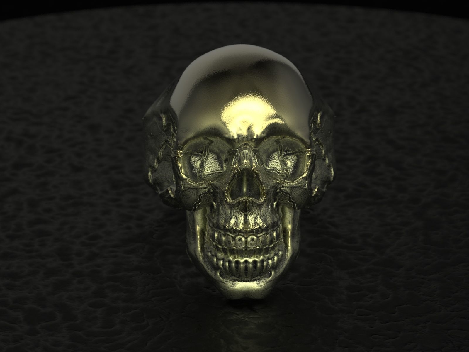 Skull Ring - Anillo Calavera 3D print model_3