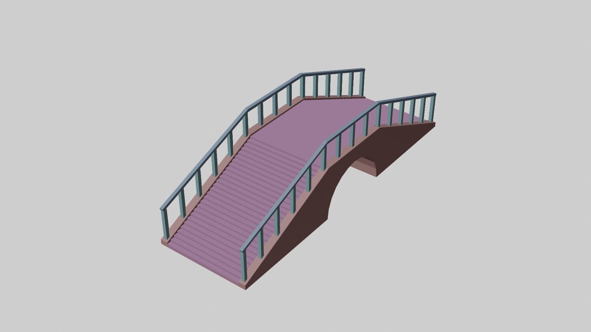 Low Poly Bridge Free low-poly 3D model_4