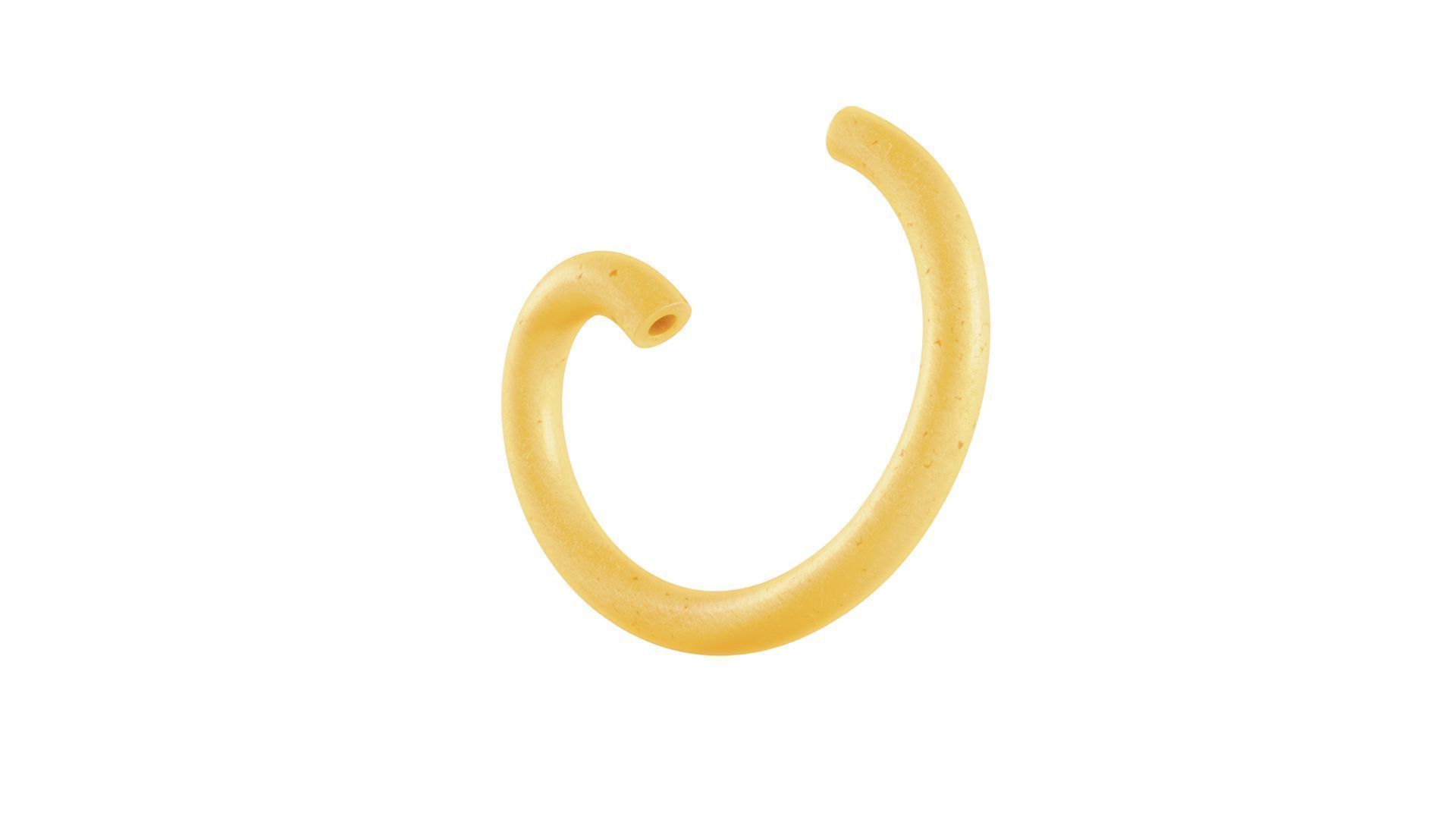 Pasta Gramigne macaroni 3D model_2