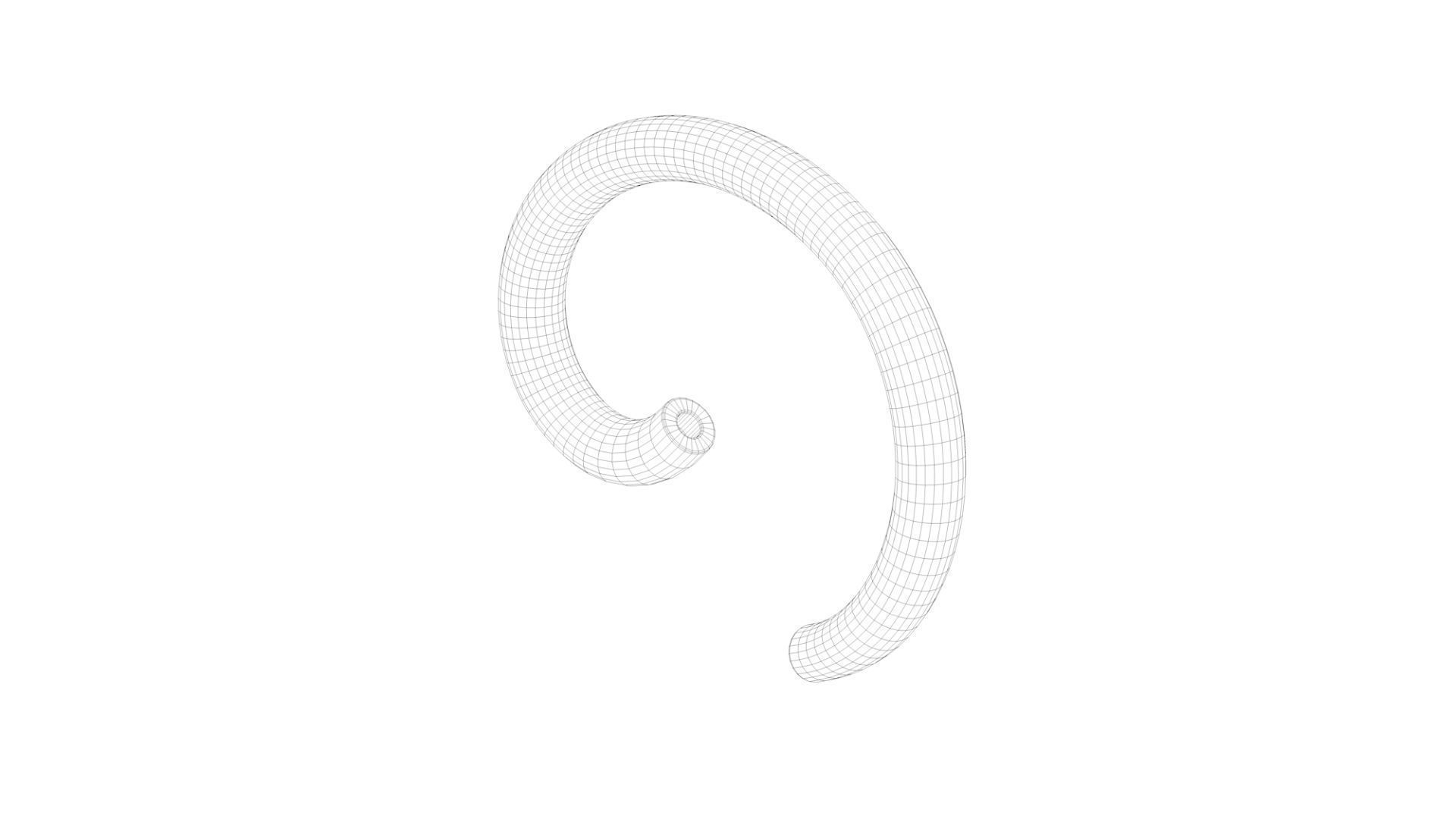 Pasta Gramigne macaroni 3D model_9