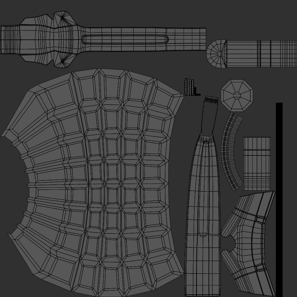 Hand Granade Low-poly 3D model_5