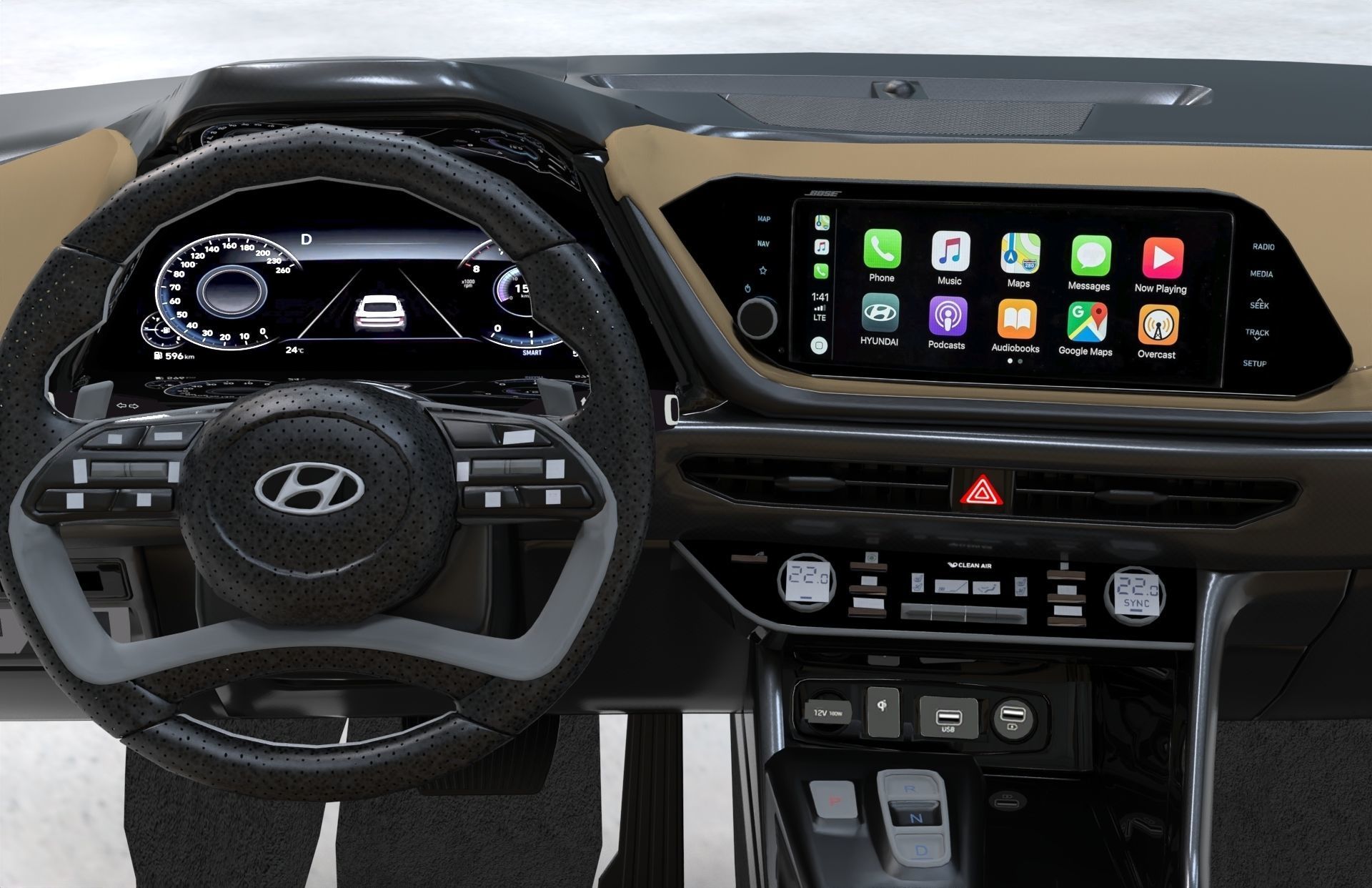 Car Interior New Design 2022 3D model_7