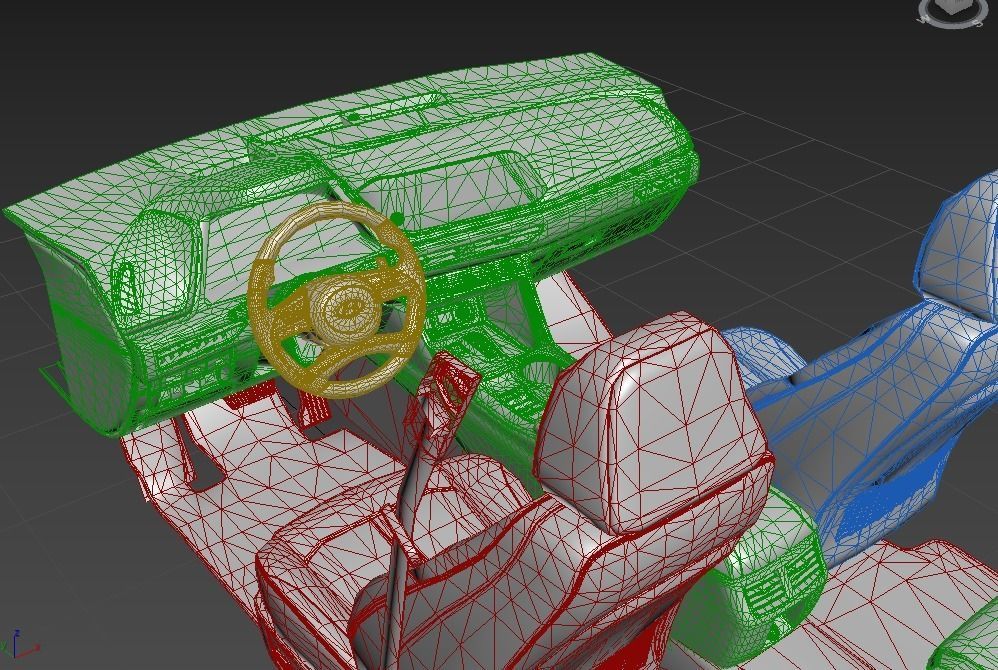 Car Interior New Design 2022 3D model_2