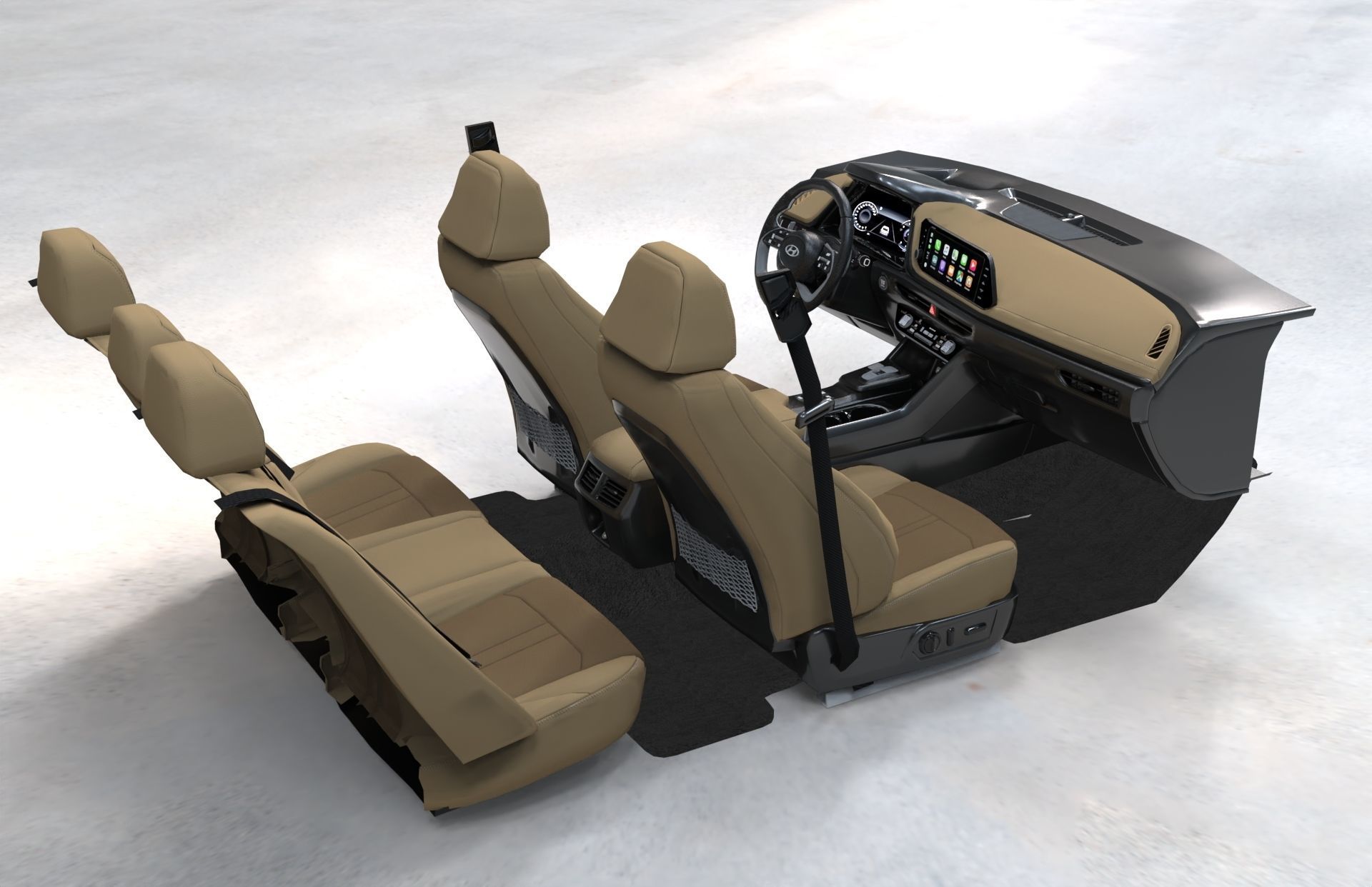 Car Interior New Design 2022 3D model_11