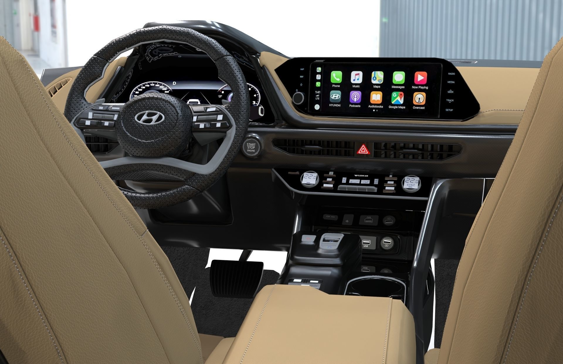 Car Interior New Design 2022 3D model_5