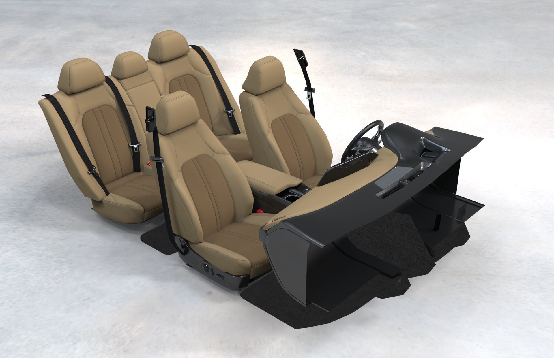 Car Interior New Design 2022 3D model_10
