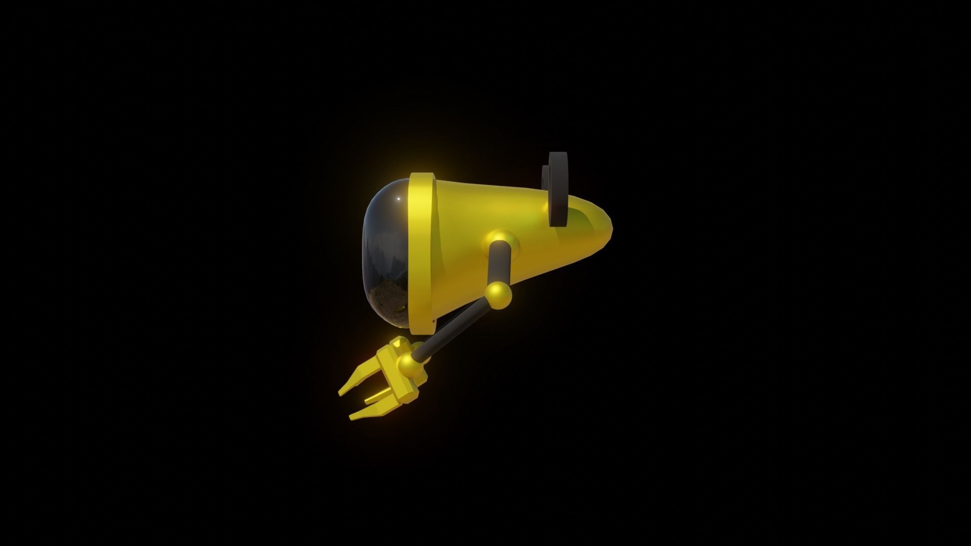 Submarine Spaceship Robot 3D model_2