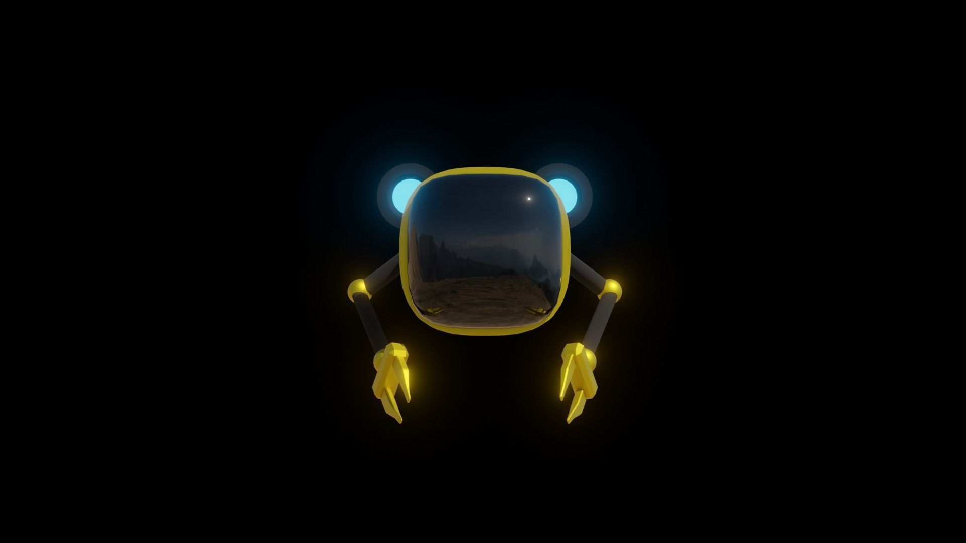 Submarine Spaceship Robot 3D model_3