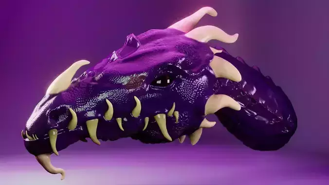 Dragon head Free 3D model