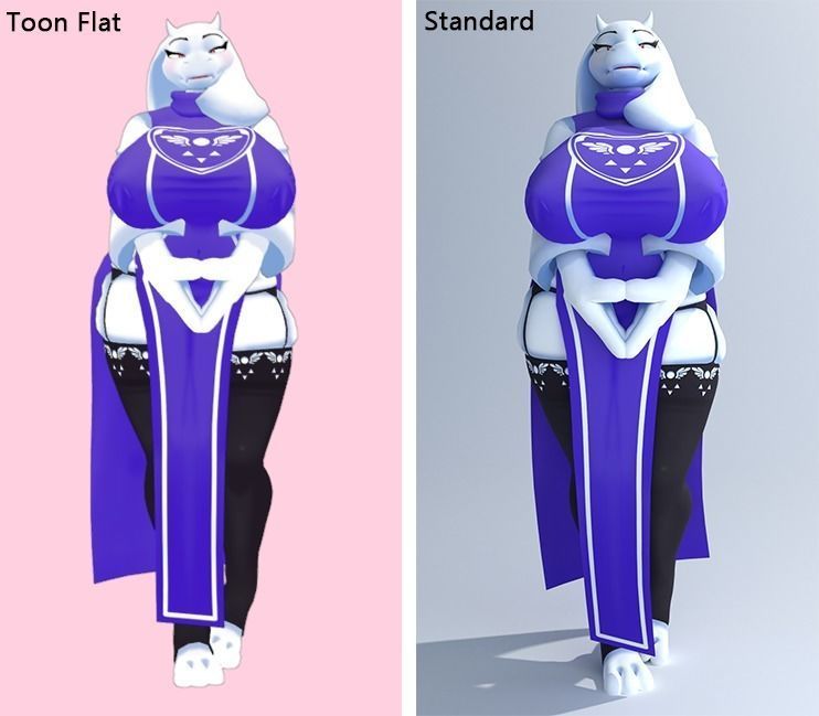 VRChat Avatar - Toriel Mama   3D model_3