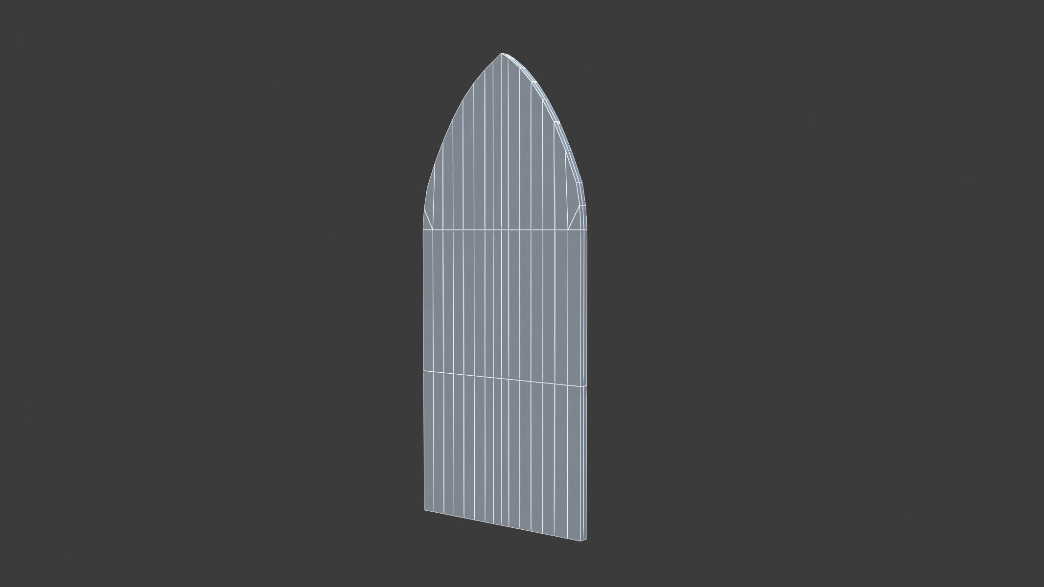 Castle Door 01 Low Poly Realistic Low-poly 3D model_7