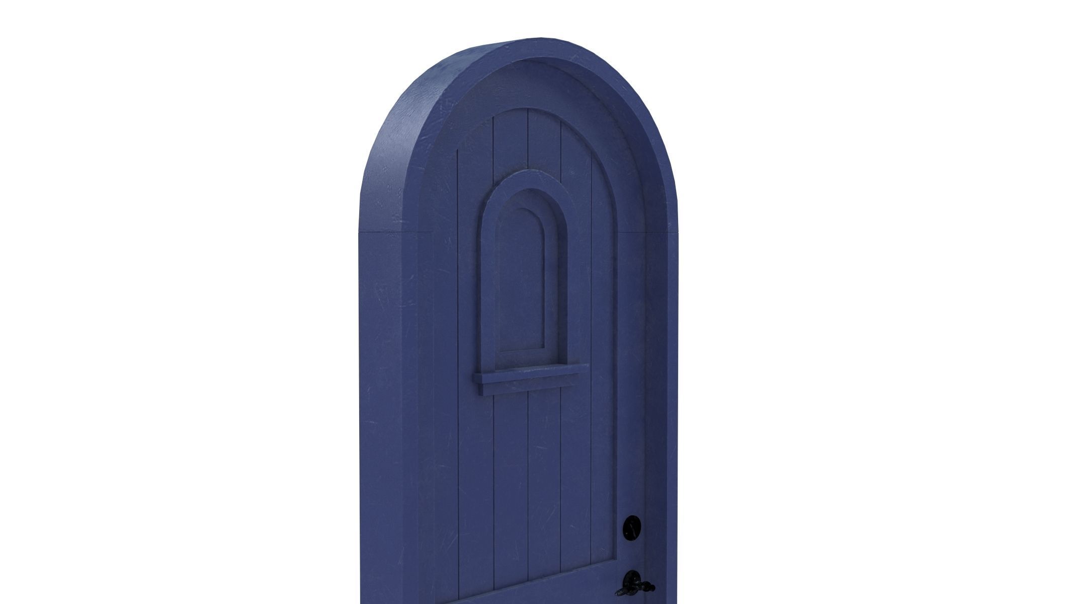 Castle Door 02 Low Poly Realistic Low-poly 3D model_4