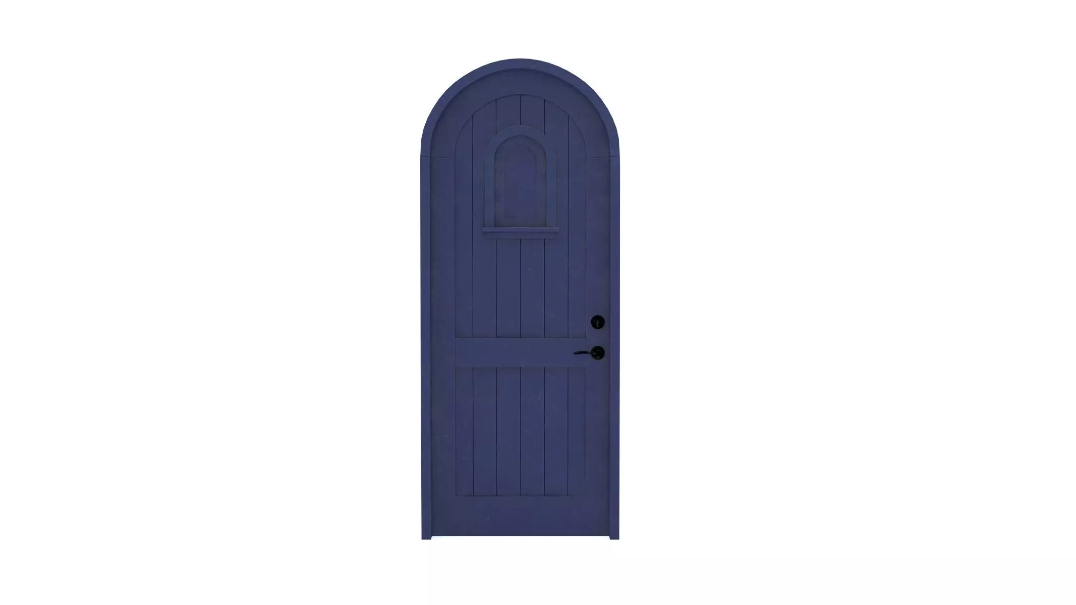 Castle Door 02 Low Poly Realistic Low-poly 3D model_0