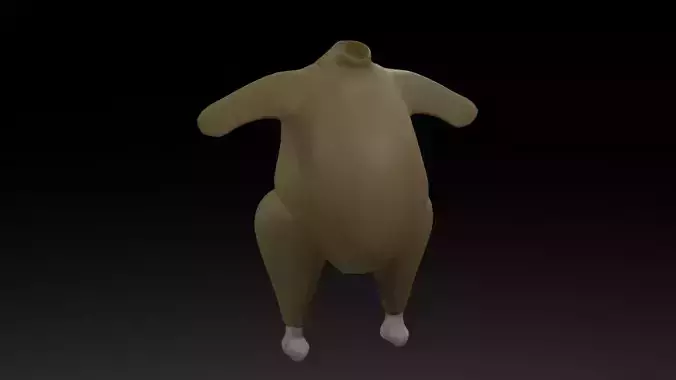 Mega cool plucked cockerel