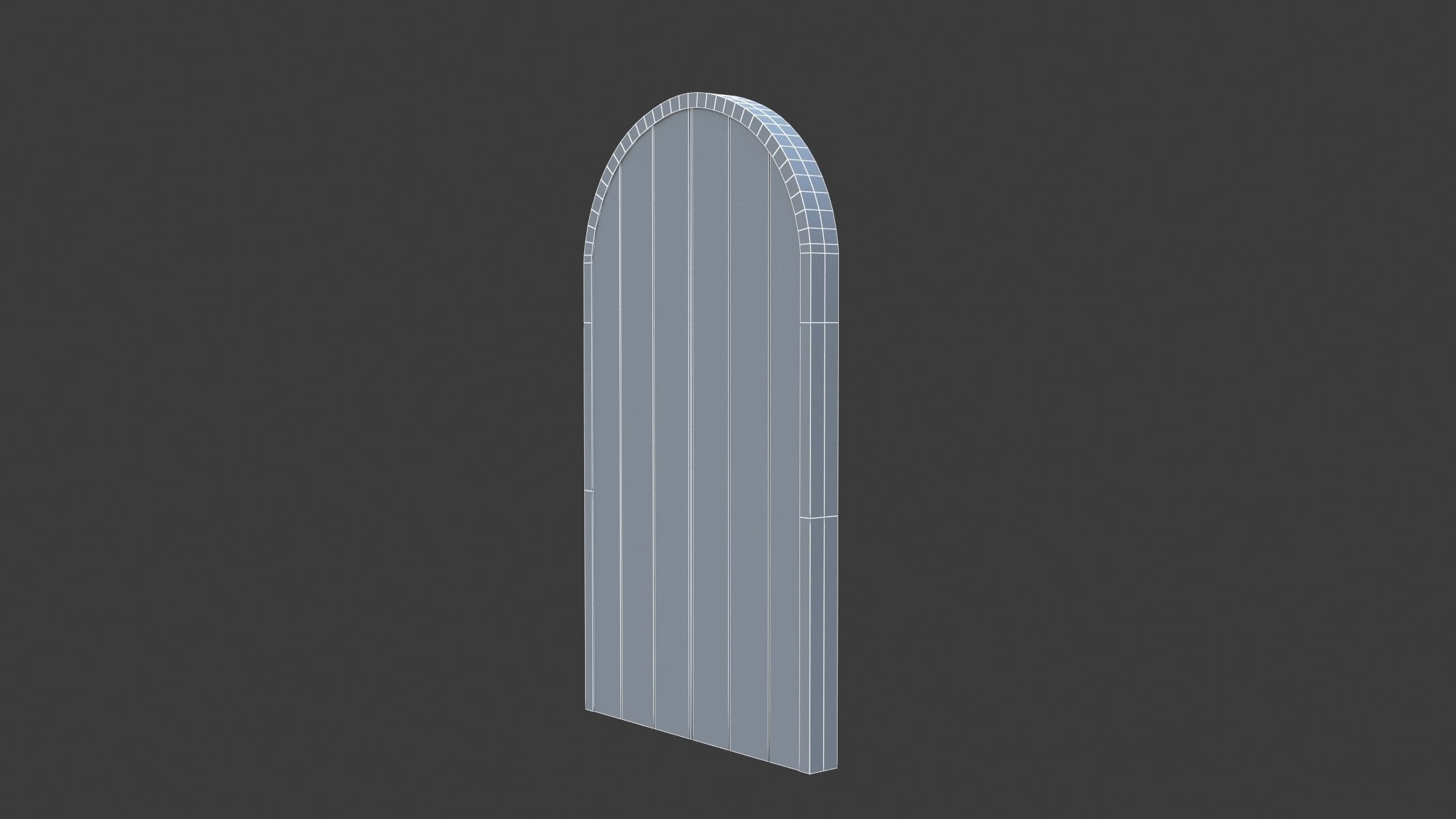 Castle Door 03 Low Poly Realistic Low-poly 3D model_7