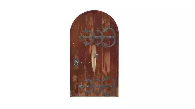 Castle Door 03 Low Poly Realistic