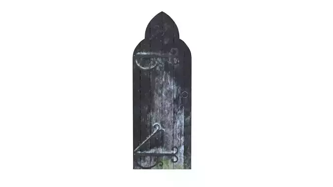Castle Door 05 Low Poly Realistic