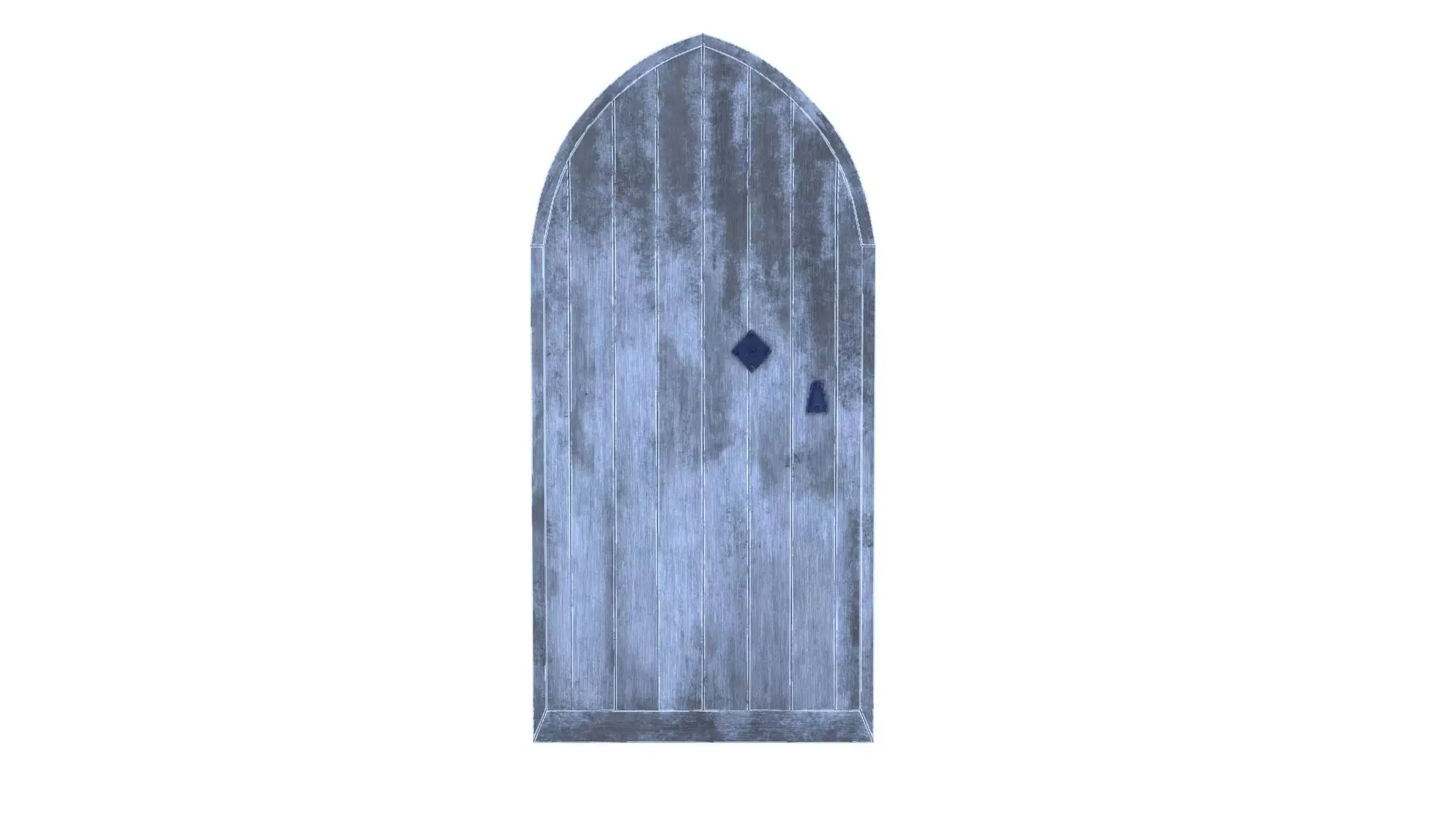 Castle Door 08 Low Poly Realistic Low-poly 3D model_0