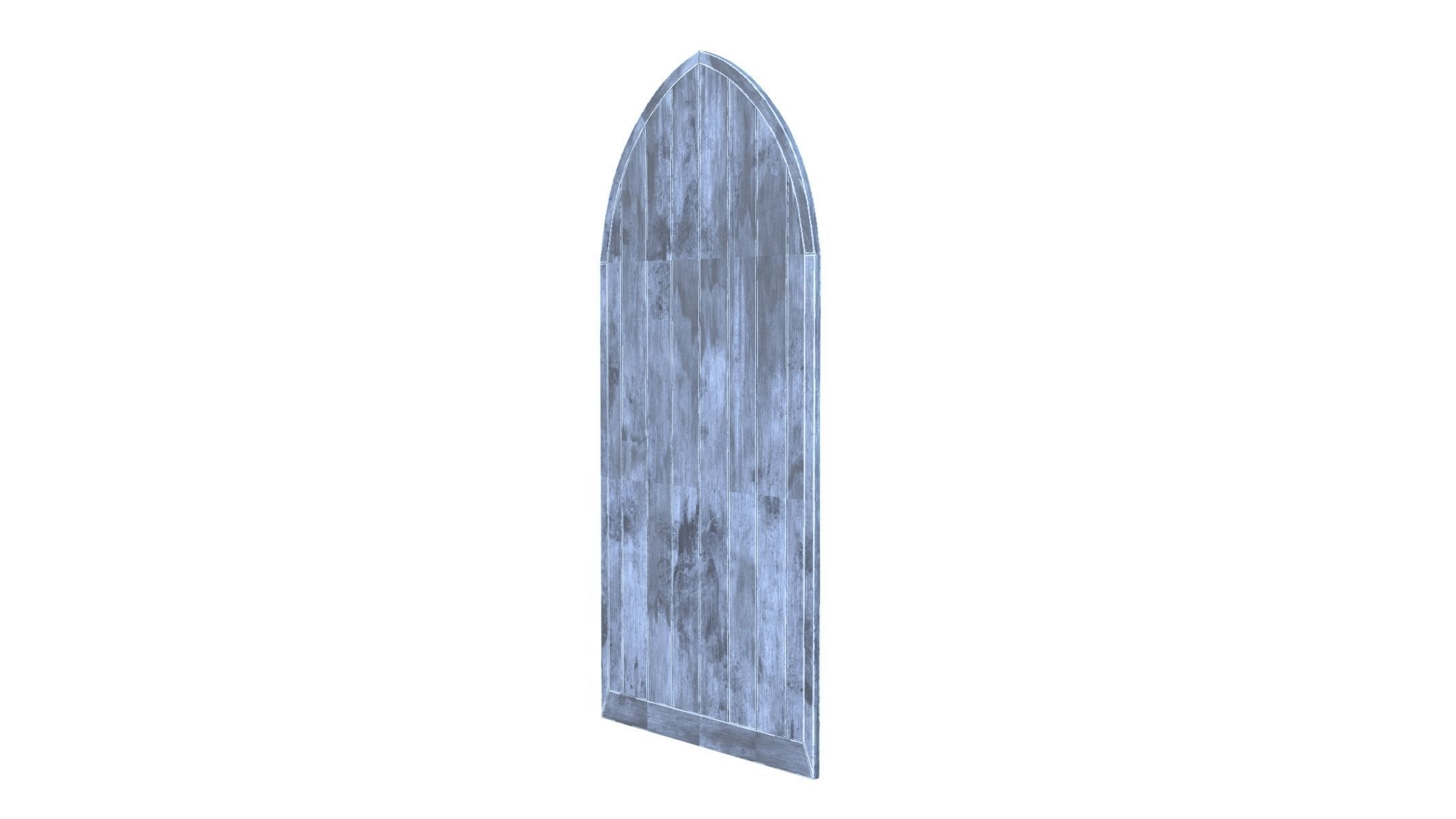 Castle Door 08 Low Poly Realistic Low-poly 3D model_2