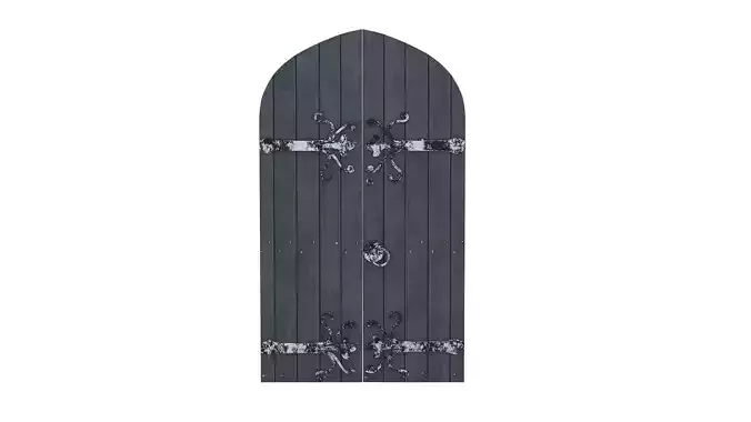Castle Door 09 Low Poly Realistic
