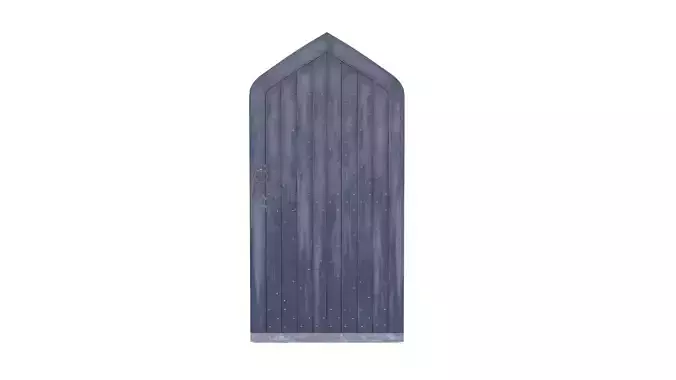Castle Door 10 Low Poly Realistic