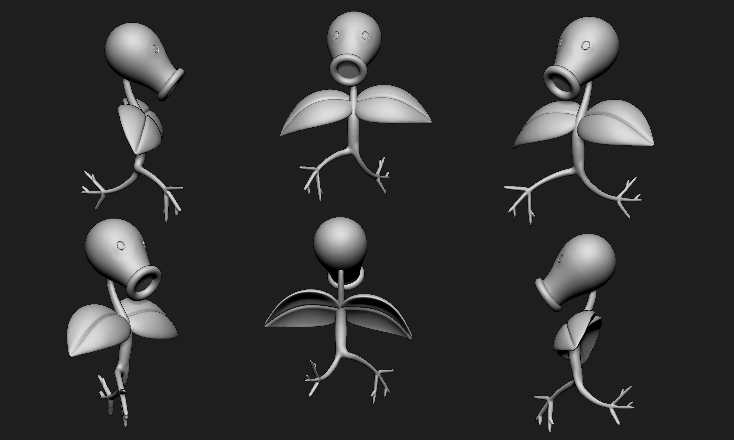 Pokemon - Bellsprout with 2 poses 3D print model_4