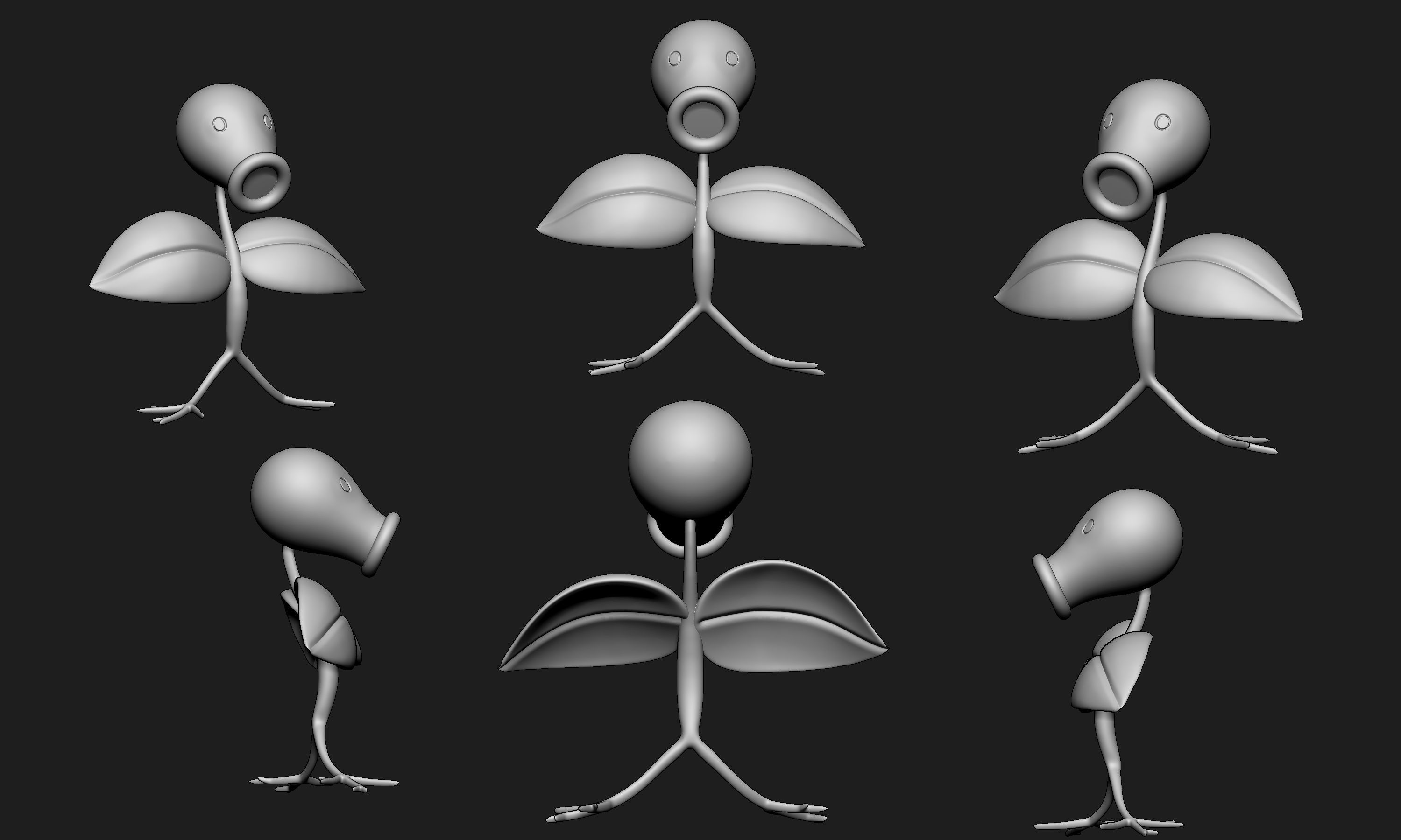 Pokemon - Bellsprout with 2 poses 3D print model_8