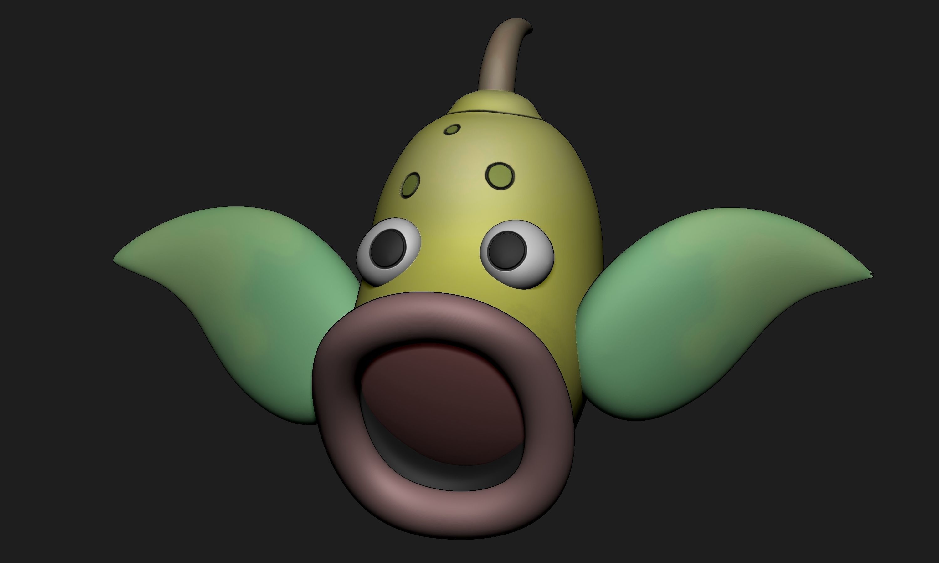 Pokemon - Bellsprout Weepinbell and Victreebel with 2 poses 3D print model_14