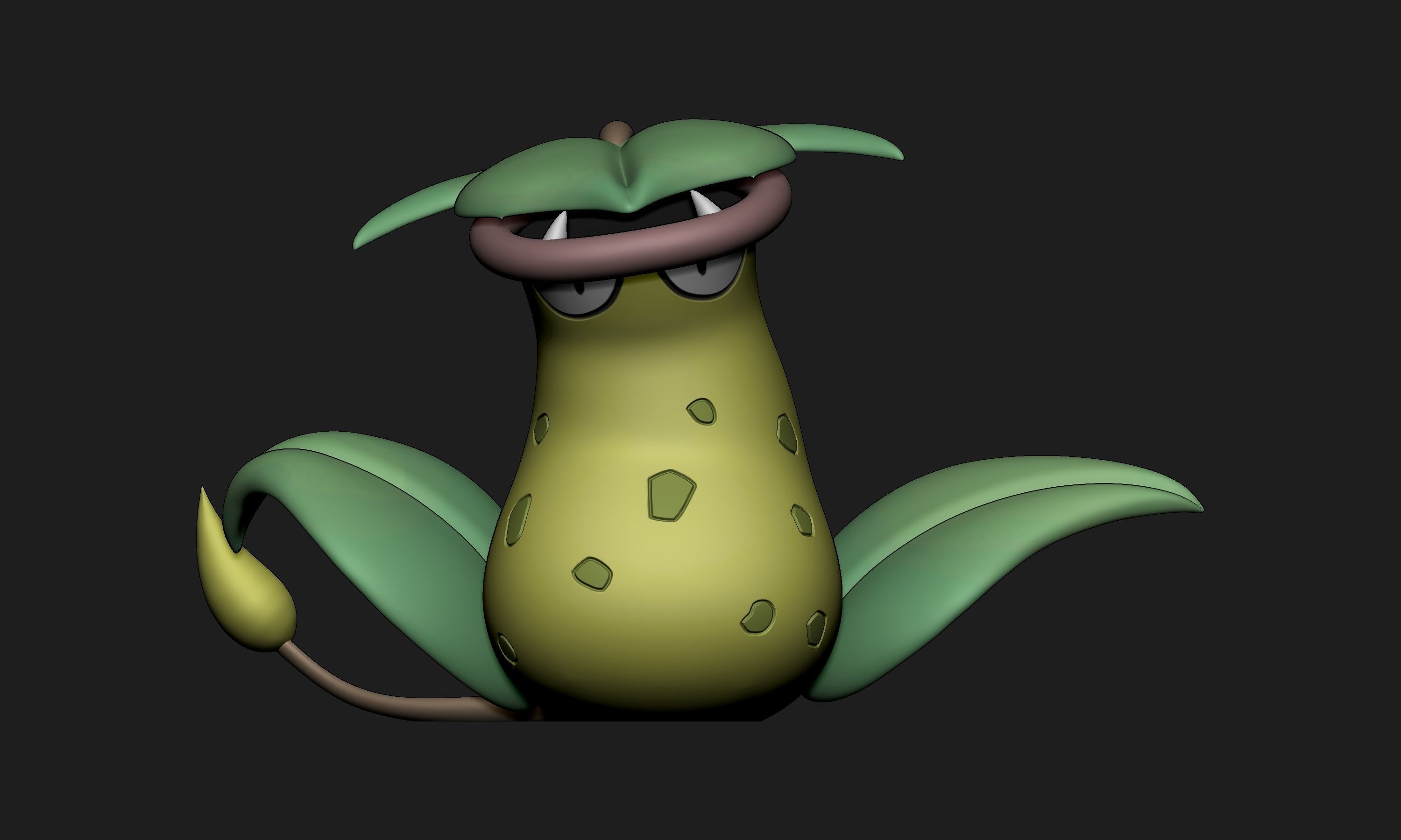 Pokemon - Bellsprout Weepinbell and Victreebel with 2 poses 3D print model_25