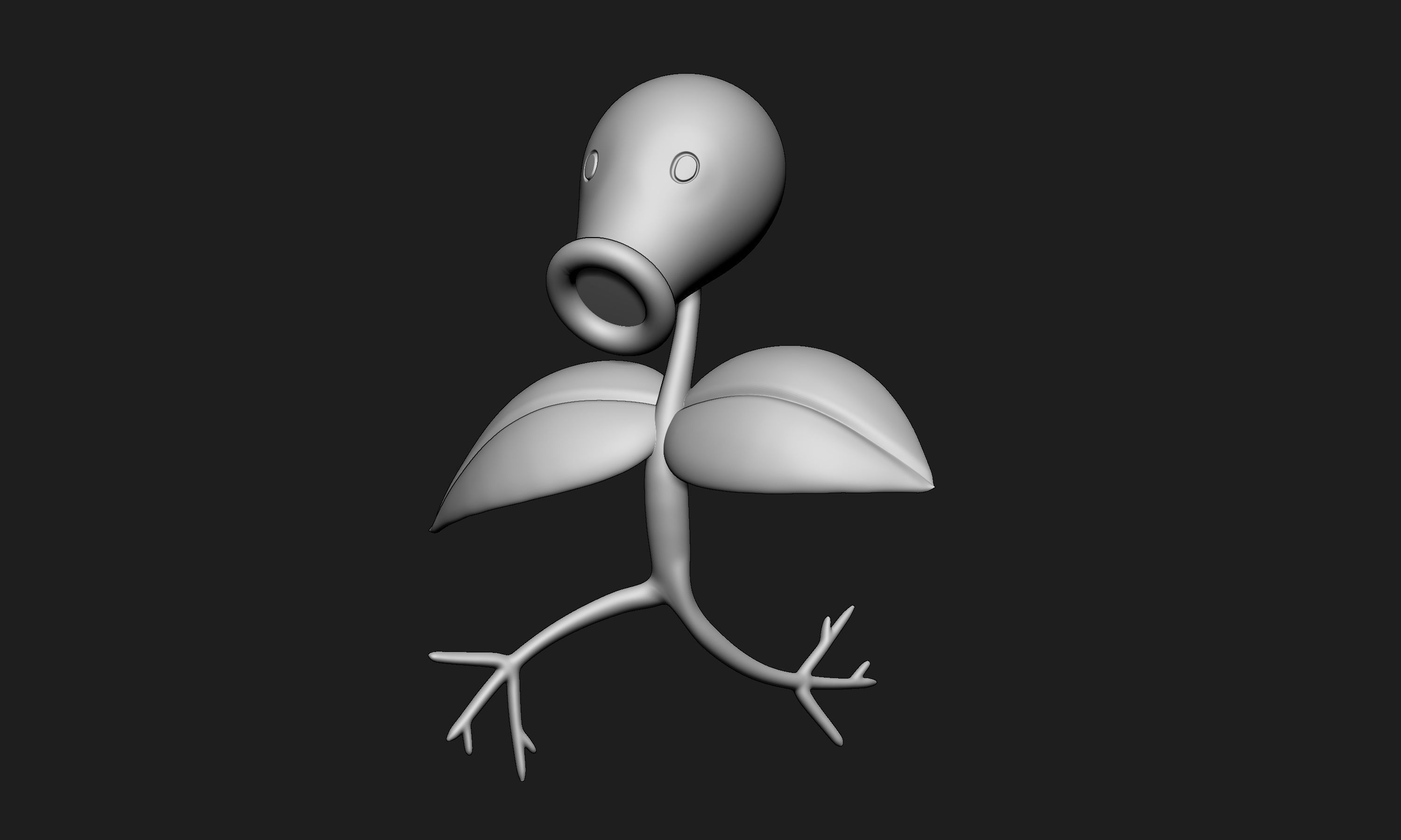 Pokemon - Bellsprout Weepinbell and Victreebel with 2 poses 3D print model_4