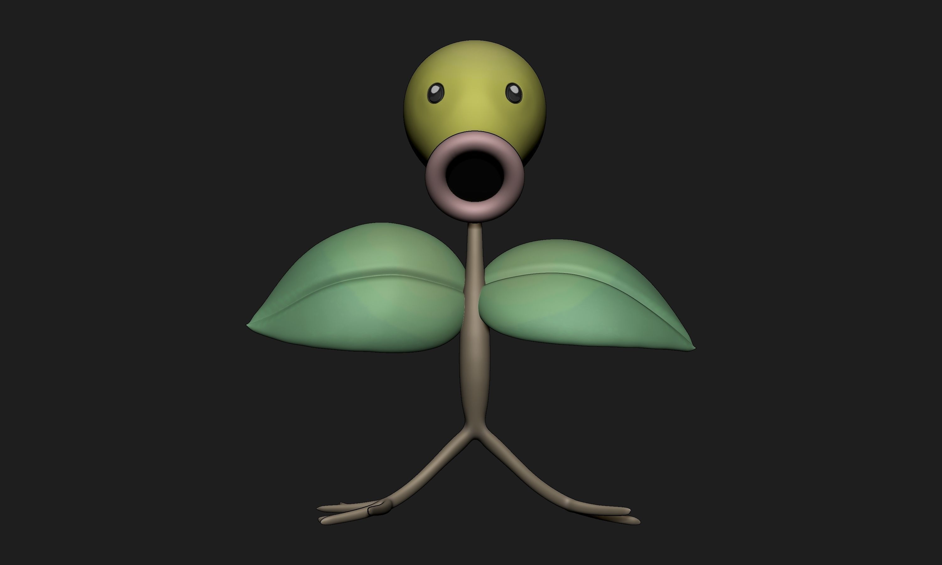 Pokemon - Bellsprout Weepinbell and Victreebel with 2 poses 3D print model_6