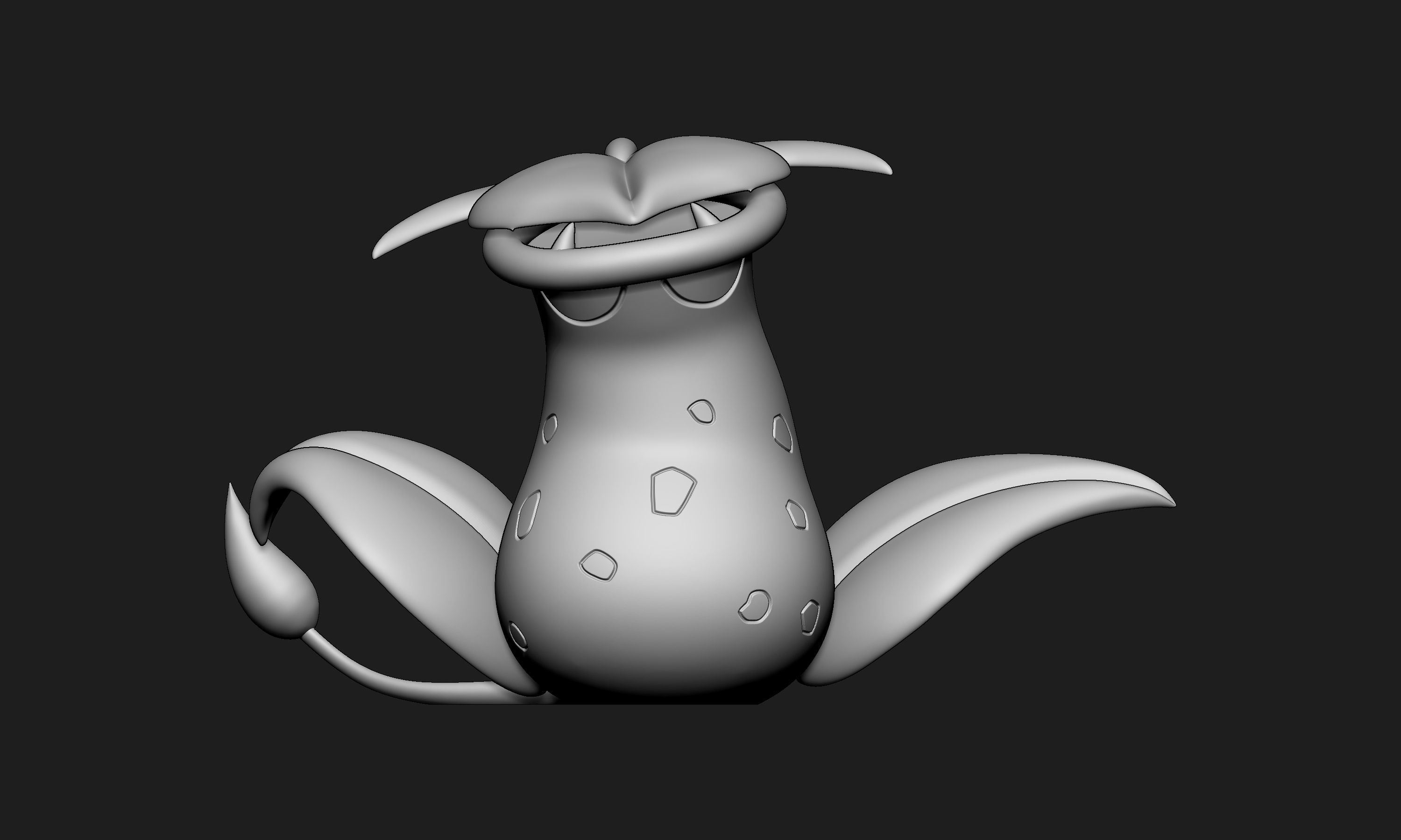 Pokemon - Bellsprout Weepinbell and Victreebel with 2 poses 3D print model_21