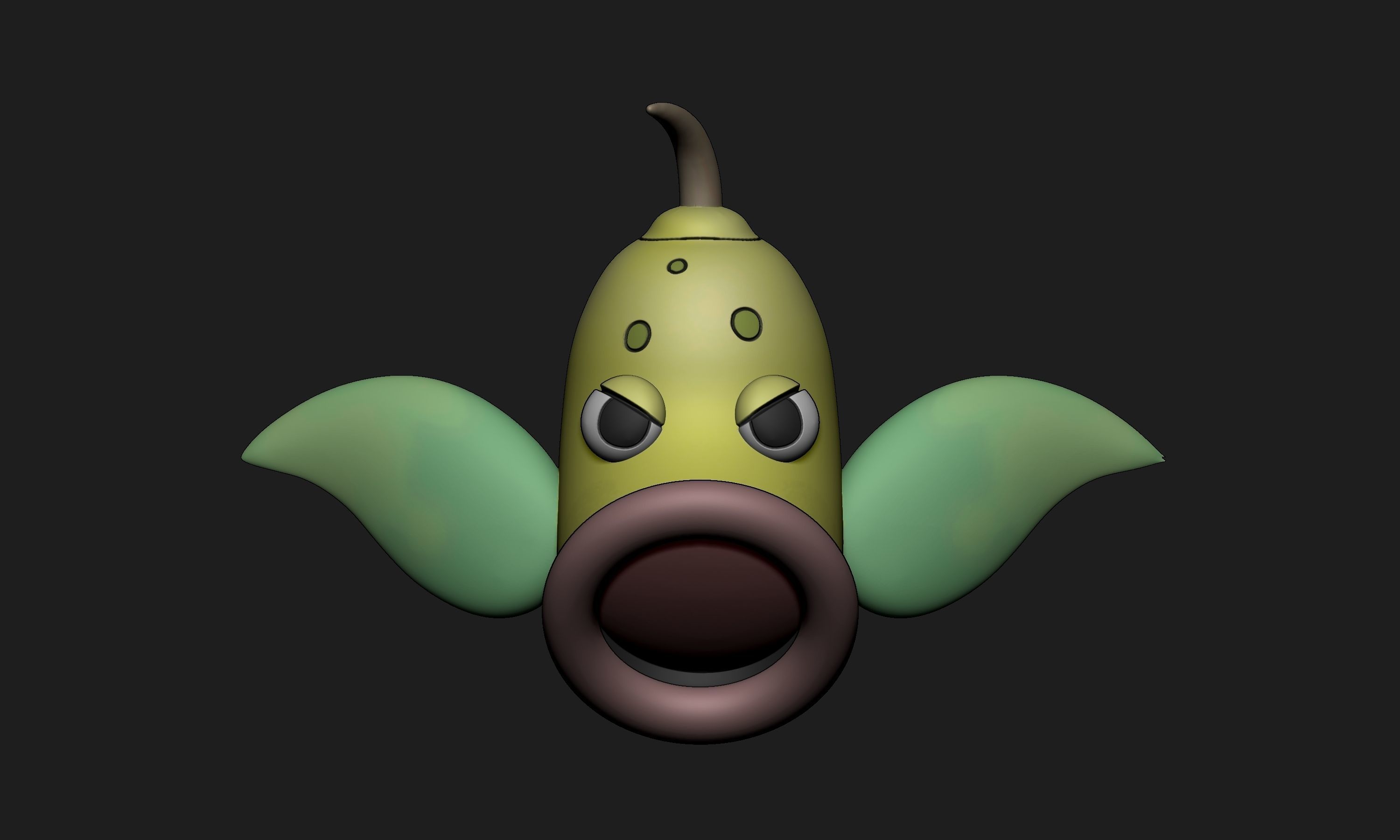 Pokemon - Bellsprout Weepinbell and Victreebel with 2 poses 3D print model_13