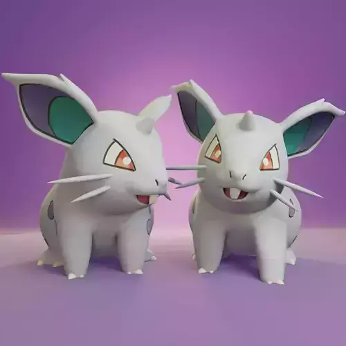 Pokemon - Nidoran Female with 2 poses 3D print model