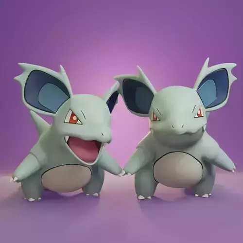 Pokemon - Nidorina with 2 poses