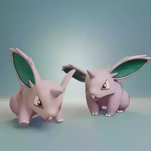 Pokemon - Nidoran Male with 2 poses