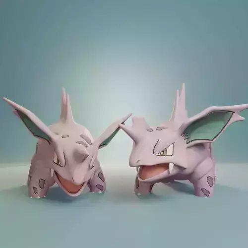 Pokemon - Nidorino with 2 poses