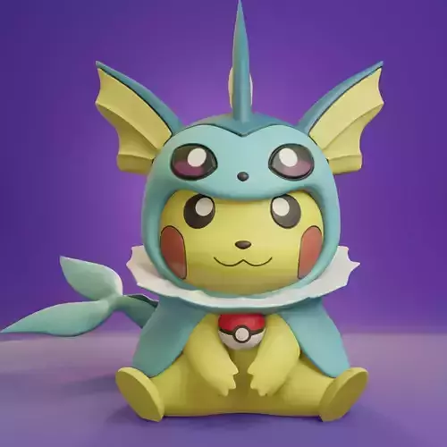 Pokemon - Pikachu Cosplay Vaporeon
