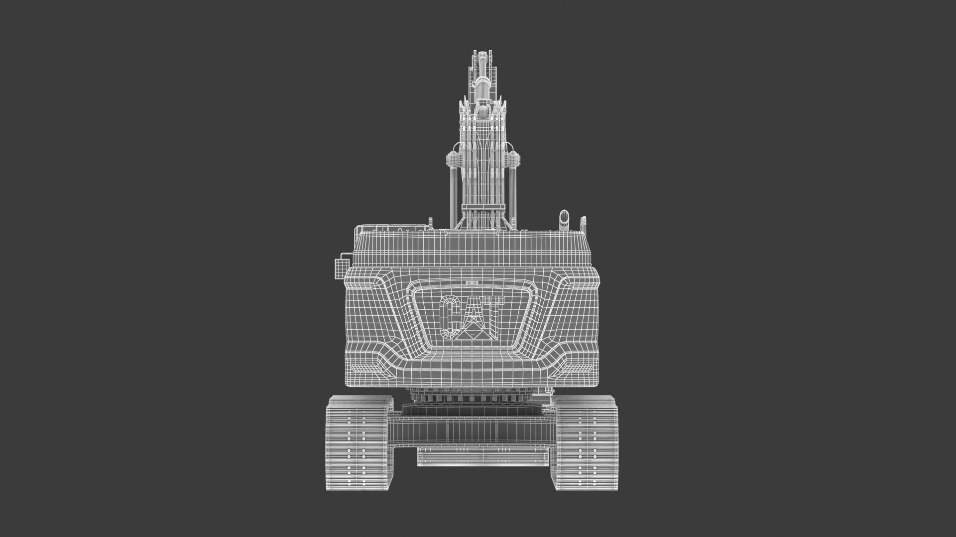 CAT 349 Hydraulic Excavator 3D model_26